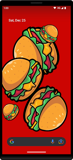 Android application Burgers Live Wallpaper screenshort