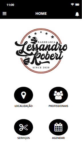 Android application Barbearia Lessandro Robert screenshort