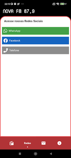 Nova FM 87,9 Iraceminha-SC Screen 3