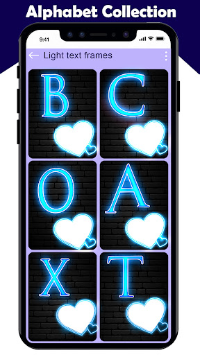 Light Text Photo Editor App Screen 2