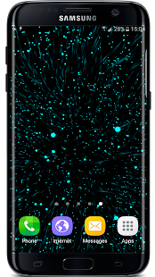 Blue Particles Live Wallpaper Screenshot