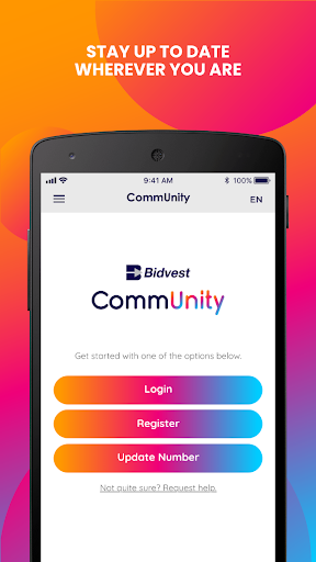 Android application BidCommUnity screenshort