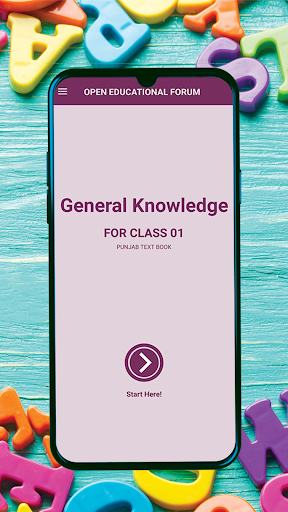 Android application General Knowledge for Class 1 screenshort
