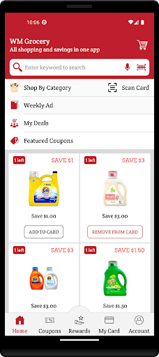 Android application WM Grocery screenshort