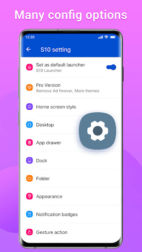 Screenshot of Super S10 Launcher, Galaxy S10