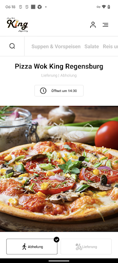 Android application Pizza Wok King Regensburg screenshort