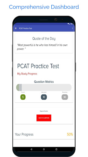 Android application PCAT Practice Exam screenshort