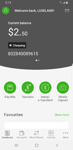 Luseland Credit Union Mobile Screen 2