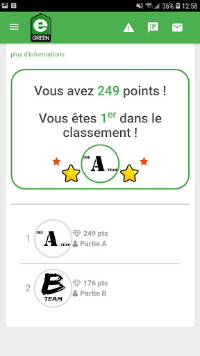 Android application eGreen challenge screenshort
