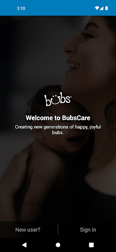 Android application BubsCare screenshort