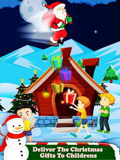 Christmas Game Flying Santa - Screenshot 3