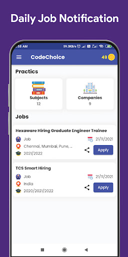 Android application CodeChoice screenshort