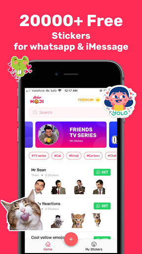 Android application StickerMoji: Meme Stickermaker screenshort