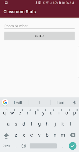 Android application Classroom Stats screenshort