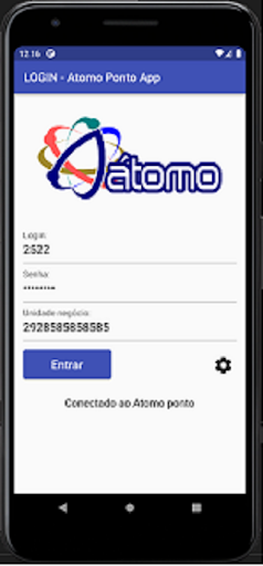 Atomo Ponto App Screen 2