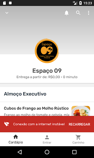 Android application Espaço 09 screenshort