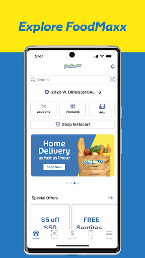 Android application FoodMaxx screenshort