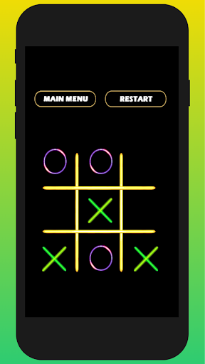 Tic Tac Toe Glow 2 player Screen 3