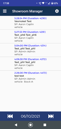 Android application Affinitiv XRM screenshort