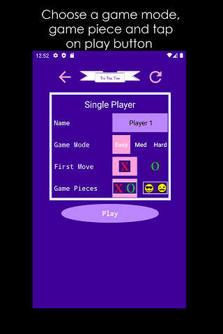 Tic Tac Toe Screen 2