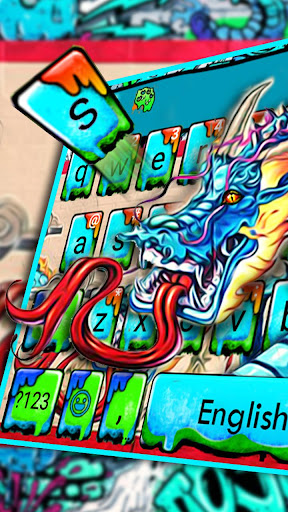 Android application Dragon Graffiti Keyboard Theme screenshort