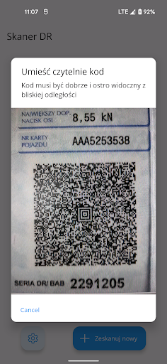 Polish Vehicle Cert Scanner