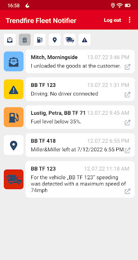 Android application Trendfire Fleet Notifier screenshort