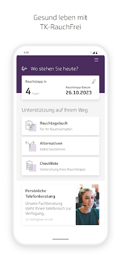 Android application TK-RauchFrei screenshort