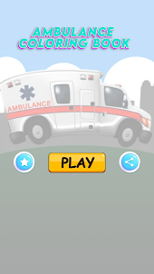 ambulance coloring book