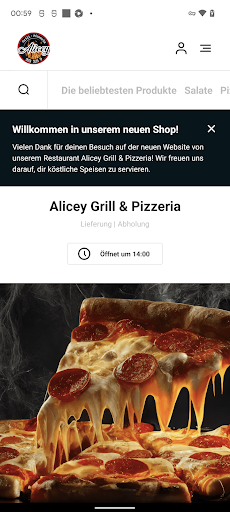 Android application Alicey Grill & Pizzeria screenshort