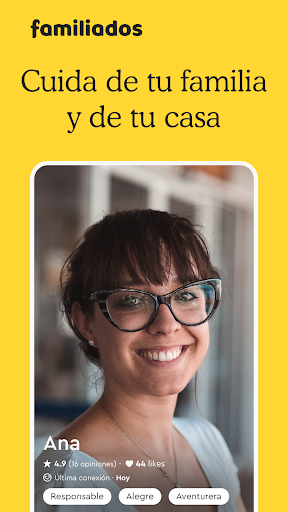 Android application Familiados · Ayuda para cuidar screenshort