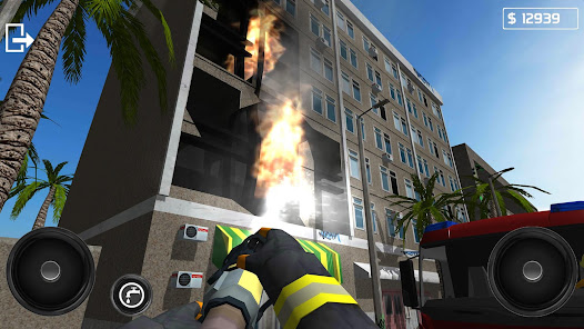 Fire Engine Simulator MOD APK v1.4.8 (Unlimited Money) Gallery 2