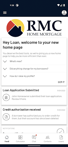 Android application RMC Home Mortgage: Simple Loan screenshort