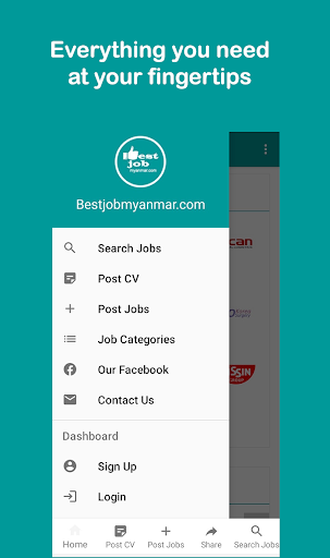 Android application Best Job Myanmar (Yangon) screenshort