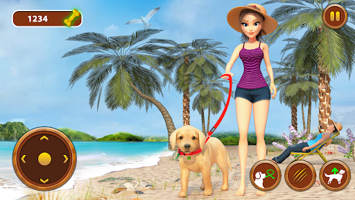 Android application Dog Simulator Pet Dog Games 3D screenshort