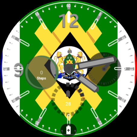 Android application Johannesburgo Flag Watchface screenshort