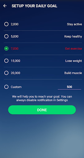 Pedometer - Step Counter Screen 2