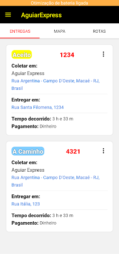 Aguiar Express Entregador Screenshot