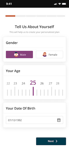 Lowcal Customer Screen 2