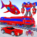 Cover Image of 下载 Shark Robot Car Transform Game 63 APK