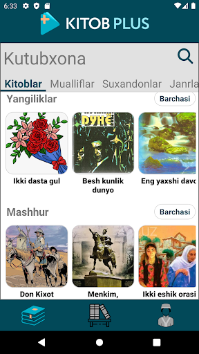 Android application Kitob Plus screenshort