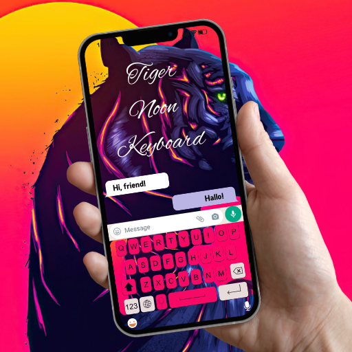 Neon Tiger Keyboard Theme Download on Windows