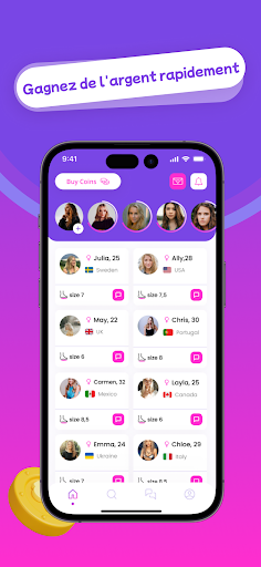 Android application FootLove screenshort