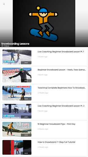 Snowboarding Lessons Screen 3