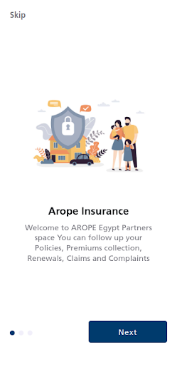 Android application Arope Insurance screenshort