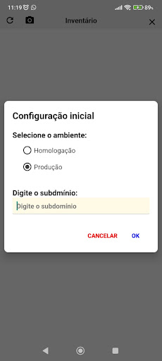 Android application Atendesmart Inventário screenshort