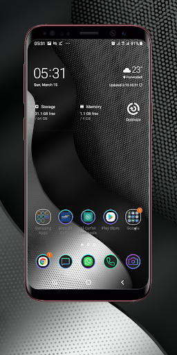 Silver Wallpaper Screen 3