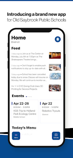 Android application Old Saybrook Public Schools screenshort