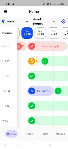 Android application Homestay Management screenshort