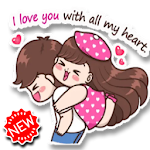 Cover Image of Download 😍❤️ Couple Love Stickers - WastickerApps  APK